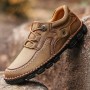 Casual Shoes - Handmade Leather Stitching Men's Large Size Shoes