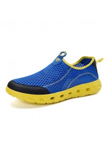 Men Sports Mesh Shoes Breathable Lightweight Casual Hollow Shoes