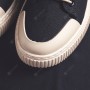 Flats & Loafers - Men Breathable Canvas Shoes Solid Color Round Toe Flat Heel Casual Footwear