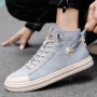 Flats & Loafers - Men Shoes Trend Umbrella Cloth Breathable Lace-Up Round Toe Casual Footwear