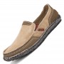 Flats & Loafers - Men's Casual Flat Canvas Shoes Breathable Lazy Pedal Cloth Shoes
