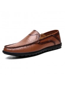 Men's Leather Peas Shoes Lazy Trend