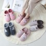 2020 Cute Cartoon Bear Waving Warm Cotton Slippers Couple Models Cotton Trailer Home Trailer