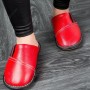Winter Neutral Cowhide Leather Slippers For Men And Women Young Middle-aged Chinese-style Jacket Elderly Baotou Toe Slippers