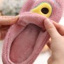 Heavy-bottomed Female Cotton Slippers Lovely Warm Wool Dragged Home A Couple Of Men's Autumn And Winter Month Of Shoes Home Skid