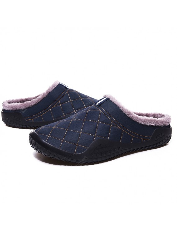 Slippers - Winter Large Size Men's Cotton Slippers Male Drag Snow Boots