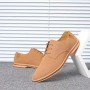Dress Shoes - Business Casual Men's Matte Suede Shoes with Oxford Sole Male Shoes