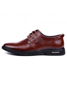 Men's British Casual Shoes Business Pointed Toe Dress Shoes