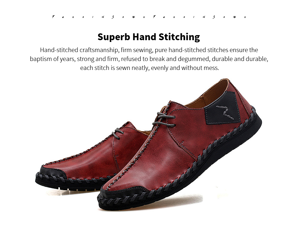 Men's Leather Breathable Lazy Casual Single Shoes Rubber Bag Skates - Red Brown 12139 42 Men's Leather Breathable Lazy Casual Single Shoes Rubber Bag Skates - Red Brown 12139 42