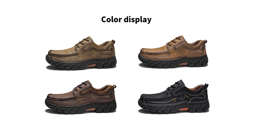 Men's British Solid Color Casual Shoes Low Help Outdoor Equipment - Khaki 43 Men's British Solid Color Casual Shoes Low Help Outdoor Equipment - Khaki 43