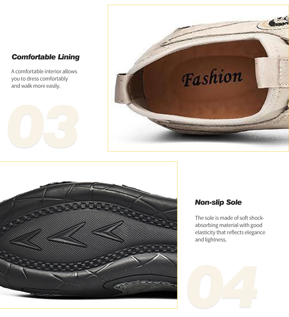 Men Octopus Large Size Soft Sole Casual Footwear Business Breathable Retro Male Shoes - Beige EU 48 Men Octopus Large Size Soft Sole Casual Footwear Business Breathable Retro Male Shoes - Beige EU 48