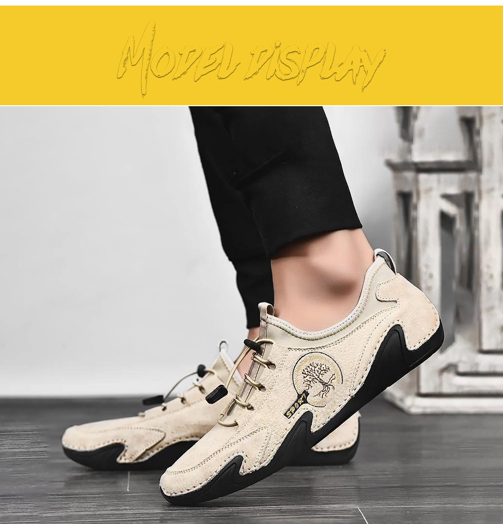 Men Octopus Large Size Soft Sole Casual Footwear Business Breathable Retro Male Shoes - Beige EU 48 Men Octopus Large Size Soft Sole Casual Footwear Business Breathable Retro Male Shoes - Beige EU 48
