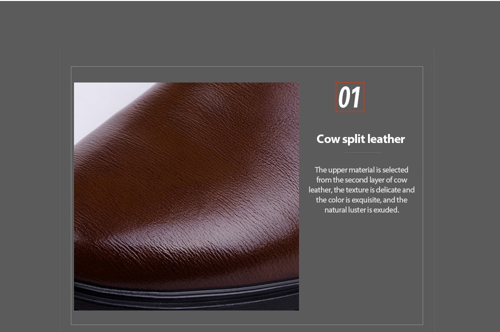 Men's Winter British Style Increased Height Casual Shoes Cow split leather Men's Winter British Style Increased Height Casual Shoes Cow split leather