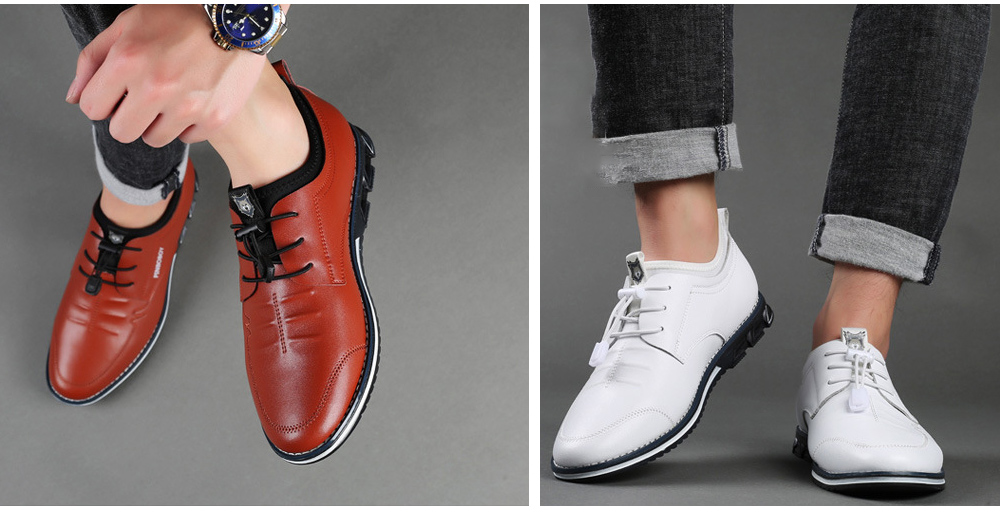 Men's Shoes Casual Leather Shoes model show