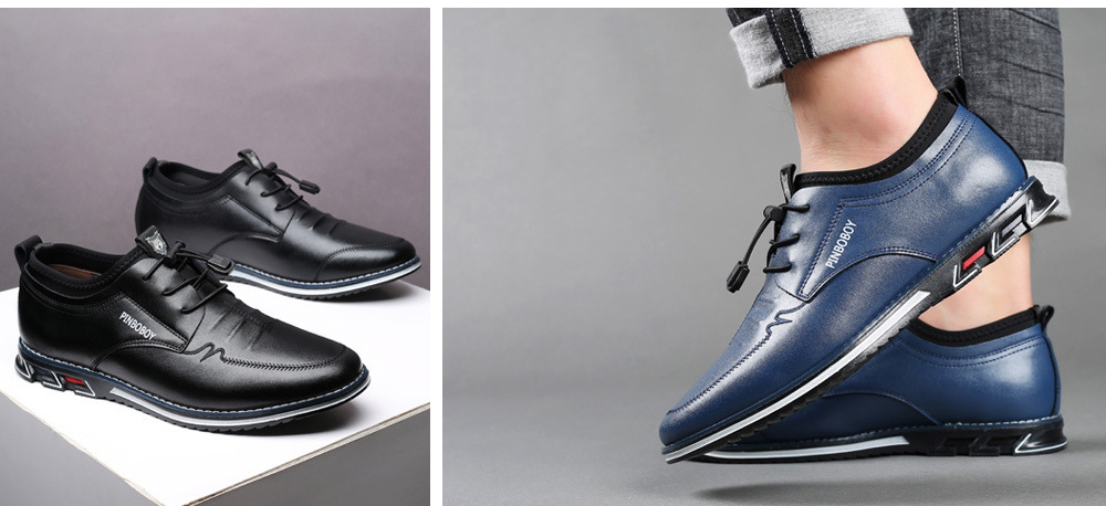 Men's Shoes Casual Leather Shoes model show
